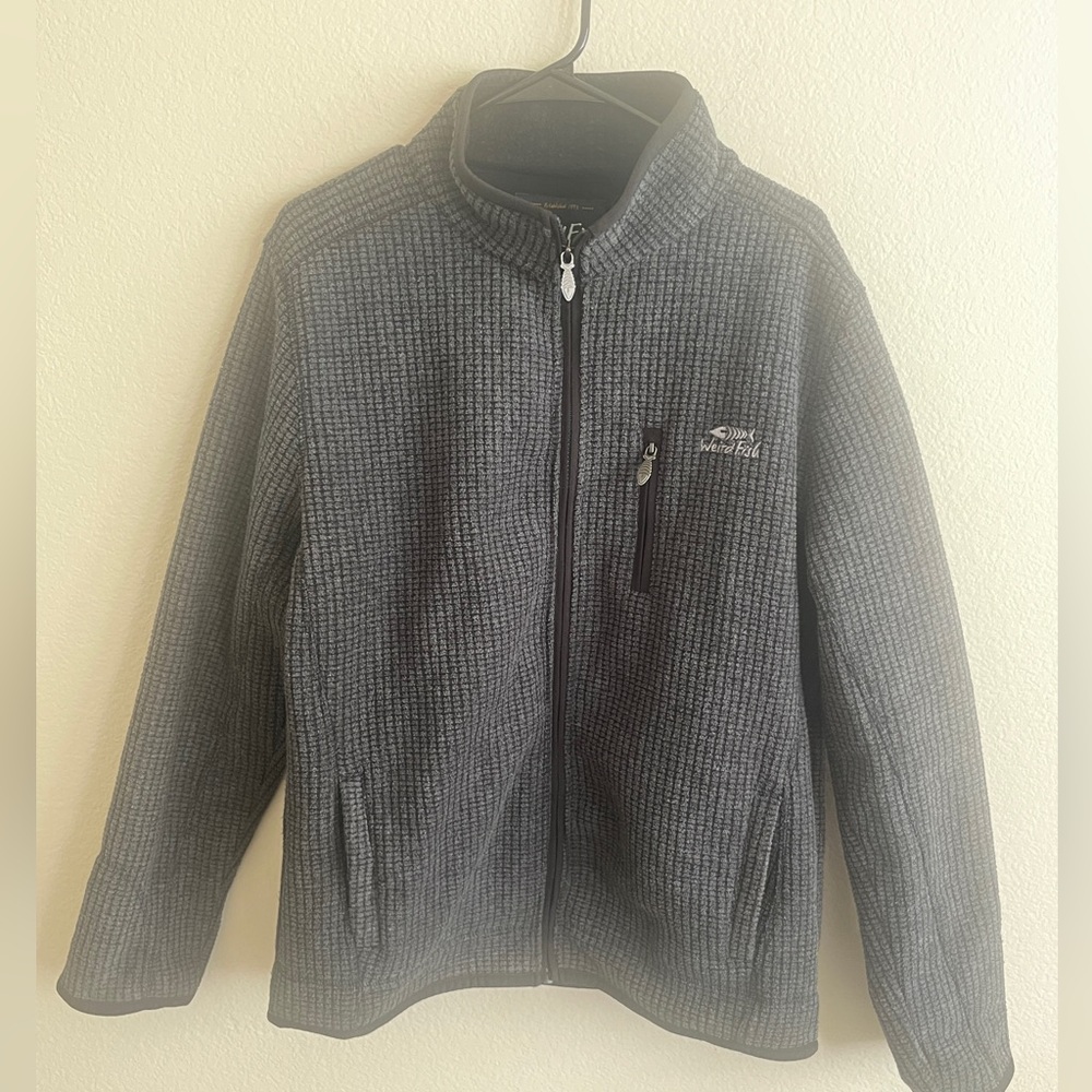 Weird Fish Zip up Men’s Jacket Size Large